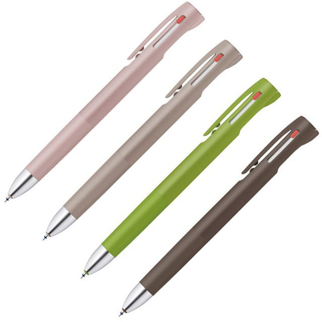 제브라 BLEN 블렌 라떼 3색볼펜 0.5mm 사무용 다색볼펜 멀티펜, 레드빈 라떼, 0.5mm 레드빈 라떼