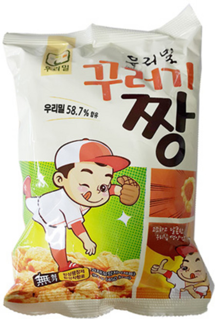 우리밀 꾸러기짱 스낵 과자 90g 5봉, 5개