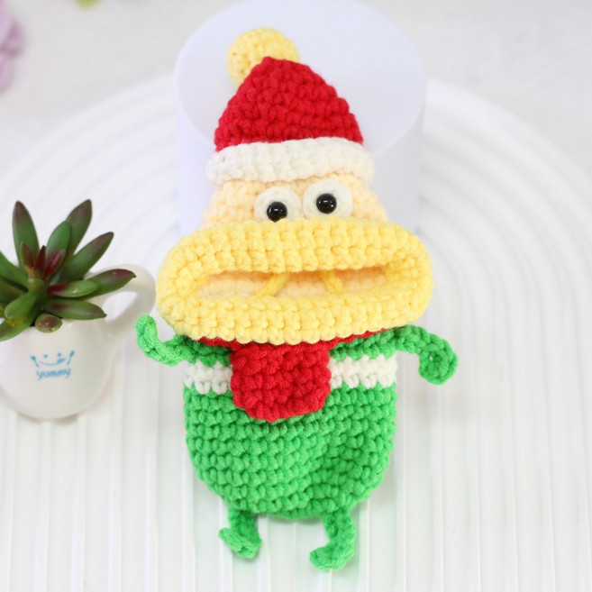 디코앤코 에어팟 파우치 키홀더 키파우치 못난이 뜨개 차키 키링 케이스