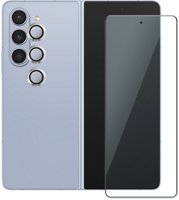 투에이비 갤럭시 Z 폴드7 메탈 카메라 전면 보호 강화유리, 1세트