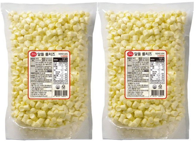 서울우유 알뜰 롤치즈 1kg x 2개, 2kg, 1세트, 쫄깃한맛