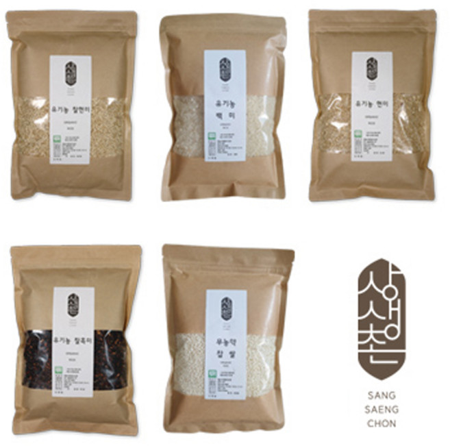 상생촌 국내산 유기농 무농약 백미 현미 찰보리 찹쌀 찰현미 찰녹미 찰홍미 찰흑미 귀리 차수수 1택, 찰흑미 1kg, 1개