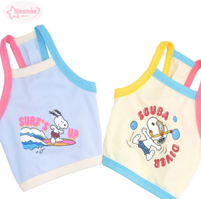 리니펫 패리스독 펫 크롭티셔츠 6장세트 S1 M2 L2 XL1 반려견, 아이보리-(6장 한셋트), 아이보리, (6장 한셋트 S1 M2 L2 XL1 )