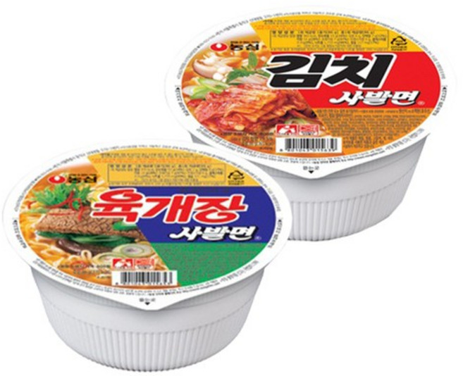 농심 육개장 사발면 6개입 + 김치사발면 6개입, 1개