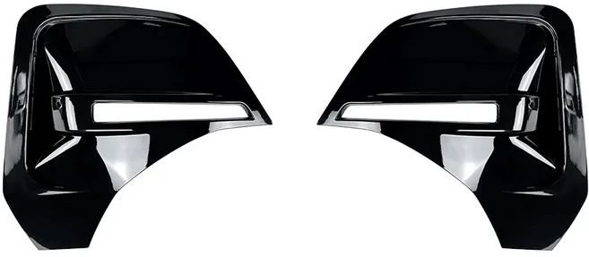 자동차 후면 범퍼 에어 벤트 안개등 커버 BMW 4 시리즈 G26 스포츠 2020-2024 용 흡기 프레임 스플리터 보, 01 Glossy Black