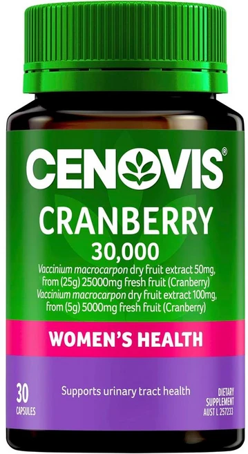 호주 세노비스 Cenovis Cranberry 30 000 크랜베리 30 000 캡슐, 2개, 30정 - 쿠팡