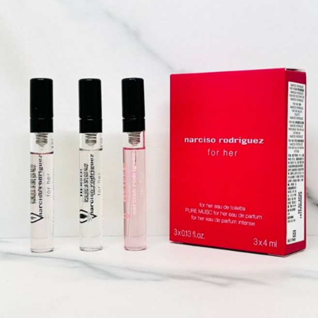 NARCISO RODRIGUEZ FOR HER 香氛體驗組 4ML*3, FOR HER系列香氛體驗組(4ML*3