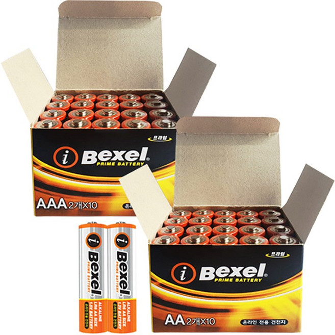 벡셀 알카라인 건전지 AA20알 + AAA20알, 1세트