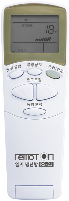 9위 - RS-21 LG 에어컨 리모컨 무설정 냉난방 휘센 벽걸이 스탠드 시스템 냉난방 천장, 1개