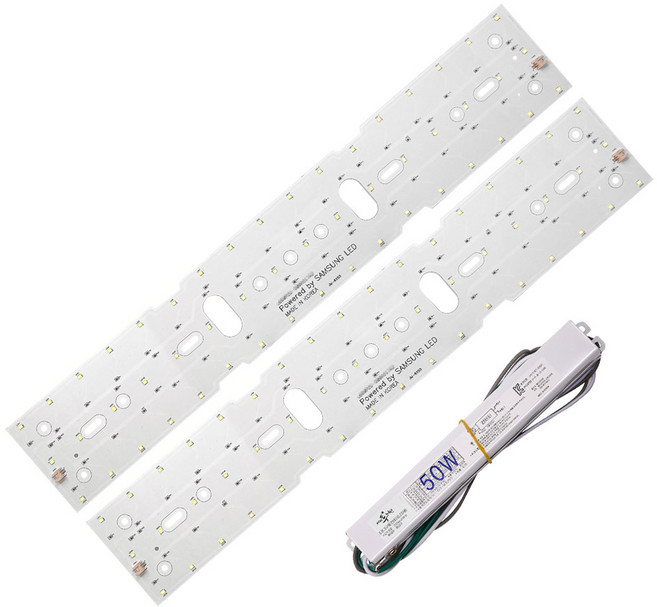 홈앤라이팅 B-4 삼성 LED모듈 580mm x 97mm (2P) 25W 사각형 거실등, 2개