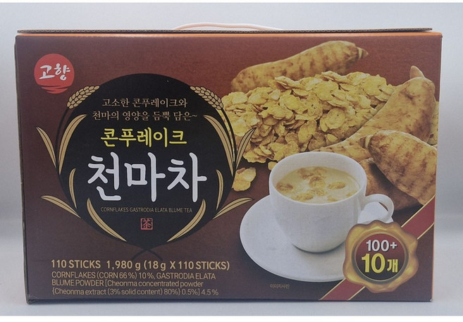 고향 콘푸레이크 천마차, 18g, 110개입, 1개