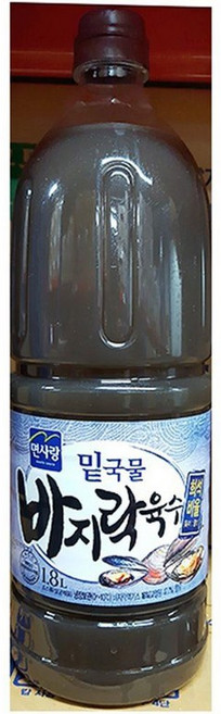 대용량 바지락 육수 소스 1700g 칼국수 국물 해물, 1개, 1.7kg