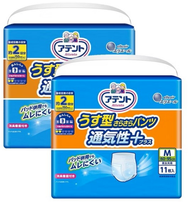 日本大王 愛適多 超透氣復健褲 男女通用 日本製 10-11片裝, 1個, M-L, 中等的, 11片