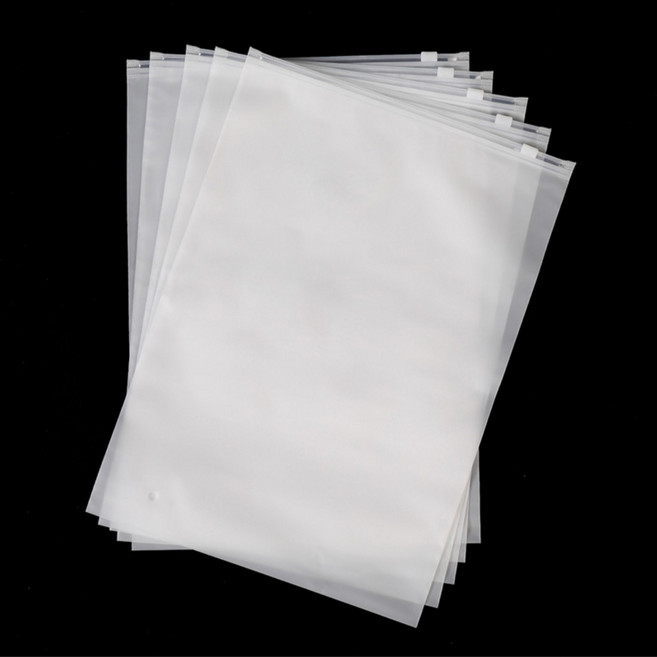 디한스 의류용 반투명 무광택 슬라이드 PE 지퍼백 폴리백 25*35cm, 1세트, 100개입