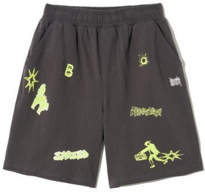 브라운브레스 KIDS brownbreathkids KIDS WASHING SHORTS - CHARCOAL