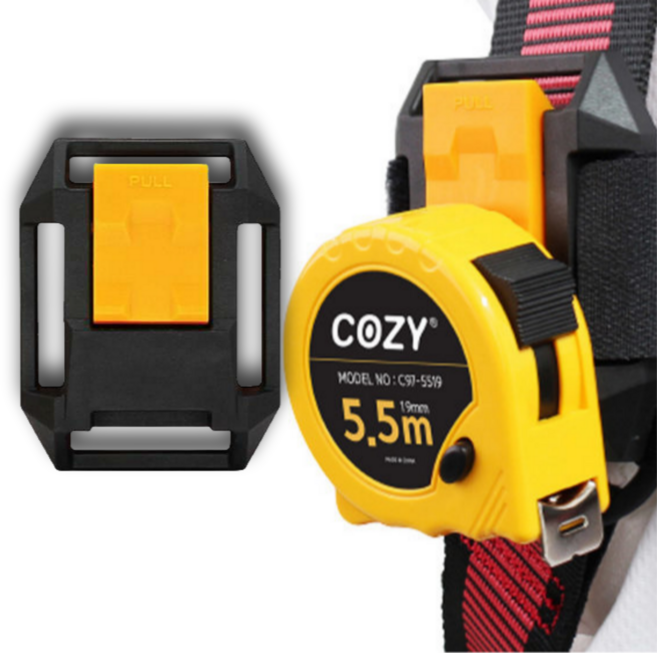 단순한 편리안 원터치 타입 코지 줄자홀더 벨트홀더 CZ-MTH, 1개