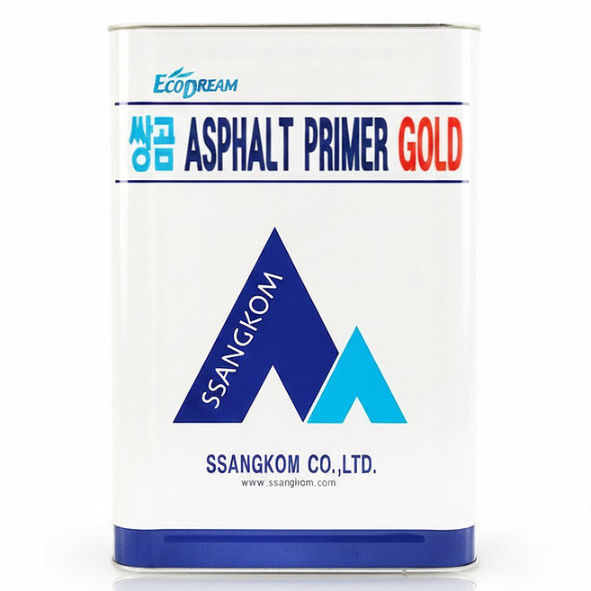 쌍곰 아스팔트프라이머 골드 옥상방수 바닥프라이머 18L, 1개, 검정