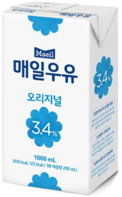 매일우유 3.4 오리지널 멸균 흰우유 1000ml 12개, 1L
