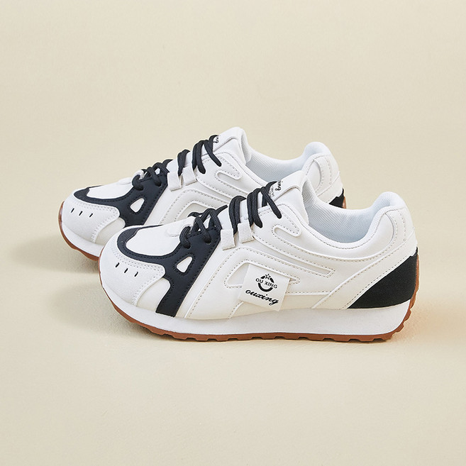 여성 발편한 운동화 스니커즈 편한 가죽 단화 캐주얼 신발