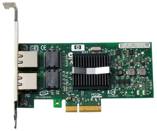 인텔 EXPI 9402PT 82571 호환 hp NC360T PCI-E 듀얼 포트 기가비트 서버 네트워크 카드, 1개