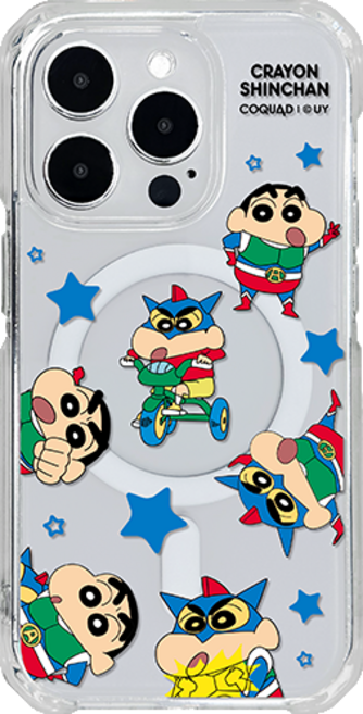 짱구는못말려 짱구 하이라이트 맥세이프 투명 젤하드 핸드폰 케이스