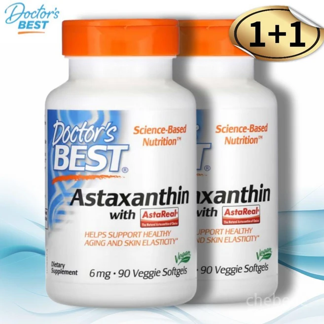 1+1 닥터스베스트 아스타잔틴 6mg 90정 엑스트라버진 올리브오일 함유 2개 - 쿠팡