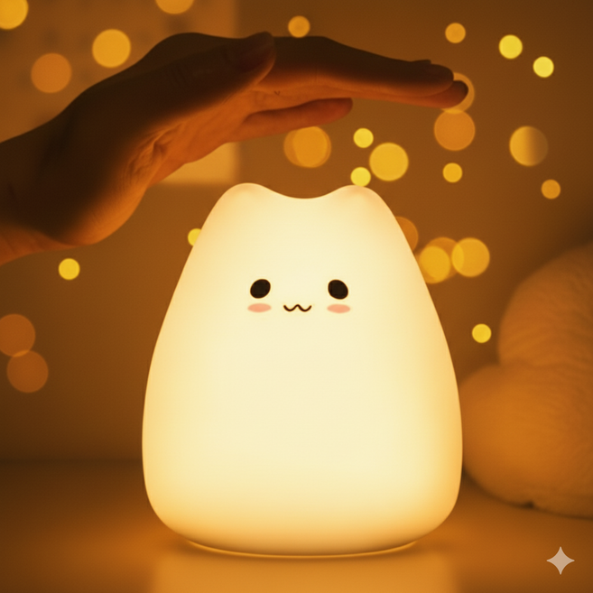 낑팡 조명 충전식 LED 침실 수면 수유 무드등, 구름이