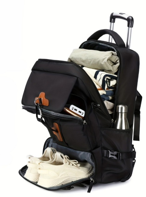 20인치 바퀴달린 백팩 롤링 가방 캐리어 신발 분리 수납