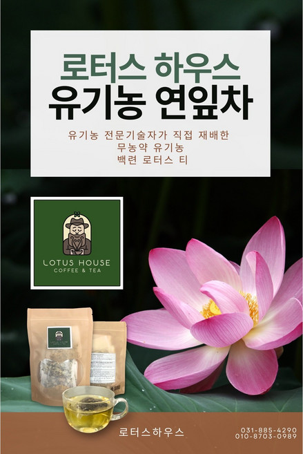 연잎차 무농약 유기농 연잎차 전통차 국내산 티백, 1세트, 10개입, 17g
