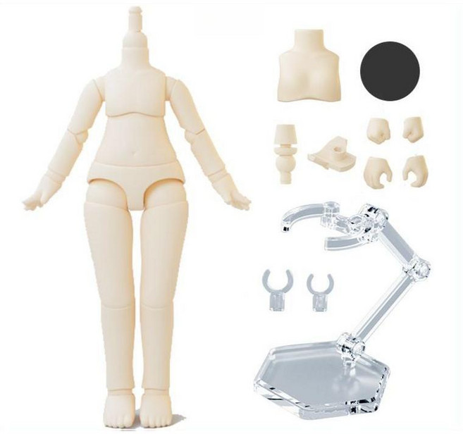 YMY 바디 2세대 인형 9.6cm 오비츠 넨도 호환 4색, 1개