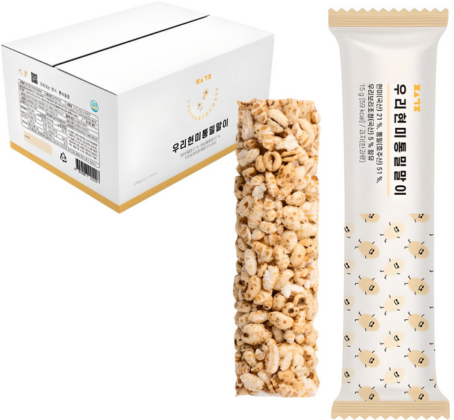 편식공장 우리현미 통밀말이, 15g, 18개