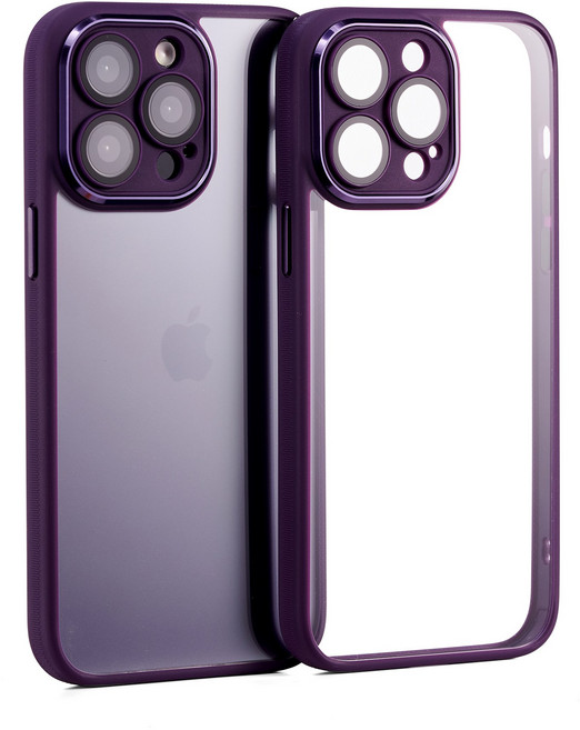 HEZO헤조 아크릴 투명 풀커버 카메라 보호 휴대폰 케이스+강화유리2매