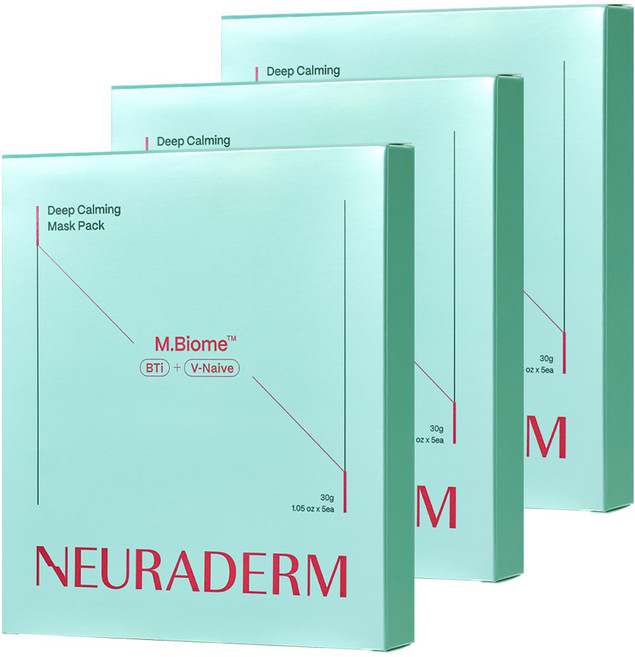 뉴라덤 딥카밍 마스크팩 30g, 3개, 5개입