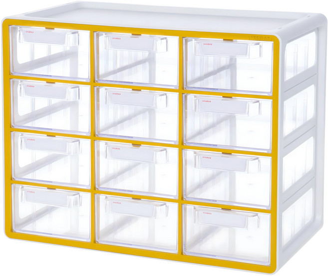 시스맥스 UP 시스템 멀티박스, 노란색, 12단