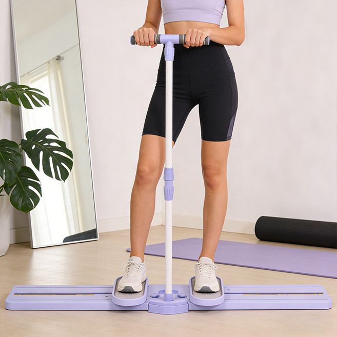 스키 머신 접이식 하체 허벅지 내전근 힙업 다리운동도구 헬스기구 헬스 요가 다리 운동 기구 케겔, 퍼펙트스케이트