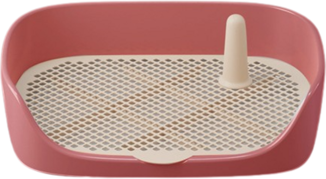 어거스 강아지배변판 그물망 반려동물 토일렛 화장실, 1개, 레드