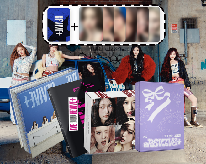 (초판4종세트+스페셜 포카1종+특전6종세트)아이브 앨범 정규2집 IVE REVIVE+ 리바이브 특전 포카 초도한정반 뱅뱅 블랙홀, 4CD