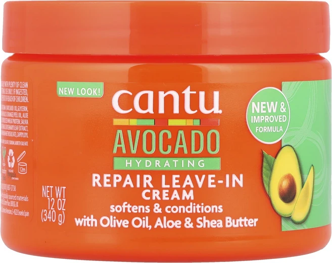 Cantu 아보카도 하이드레이팅 리페어 리브-인 크림 340g(12oz), Cantu아보카도하이드레이팅리페어리브인크림340g12o - 쿠팡