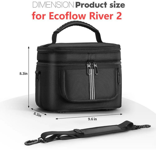 Ef Ecoflow River 2/2 PRO/2 Max 휴대용 파워스테이션 가방 RIVER 3/3 Plus/DELTA 2/3 Plus 박스용 케이스, for Ecoflow River 2, 1개