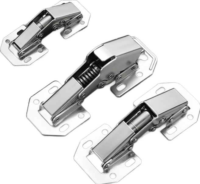 免開孔鉸鏈 橋型設計 冷軋鋼材 附贈螺絲, 1個