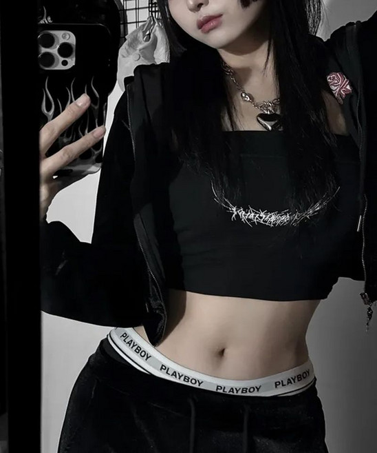 PLAYBOY 우먼 아웃밴드 삼각팬티 PWP3611-1매입