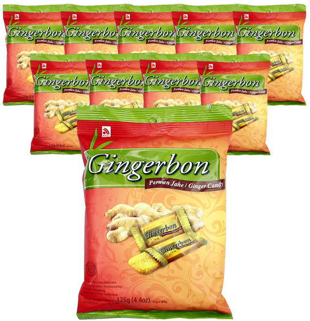 진저본 생강젤리, 10개, 125g