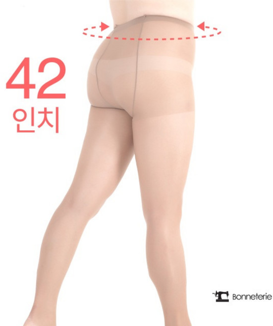 엉덩이두줄 XXXL 빅사이즈 스타킹 20D 보네뜨리