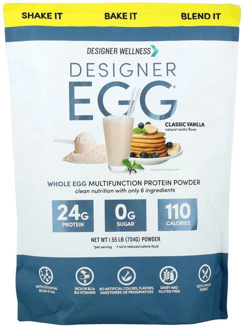 디자이너웰니스 단백질 EGG 단백질 분말 클래식 바닐라 헬스 쉐이크 파우더 704g, 1개 - 쿠팡