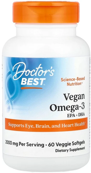 닥터스베스트 비건 오메가3 EPA+DHA 2000mg 베지 소프트젤 60정(소프트젤 1정당 1000mg), DRB00618, 1, 60정 - 쿠팡