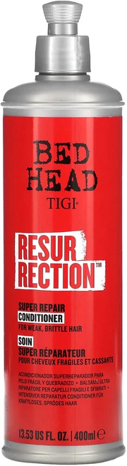 TIGI 베드 헤드 Resurrection 슈퍼 리페어 컨디셔너 약하고 끊어지기 쉬운 모발용 400ml(13.53fl oz), TIGI베드헤드Resurrection슈퍼리페어컨디셔너약, 1개, 400ml - 쿠팡