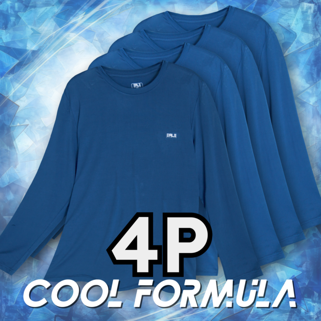 [4p] macci (마찌) 쿨포뮬러 기능성 스판 냉감 쿨 긴팔 티셔츠 4종 세트 (정품)