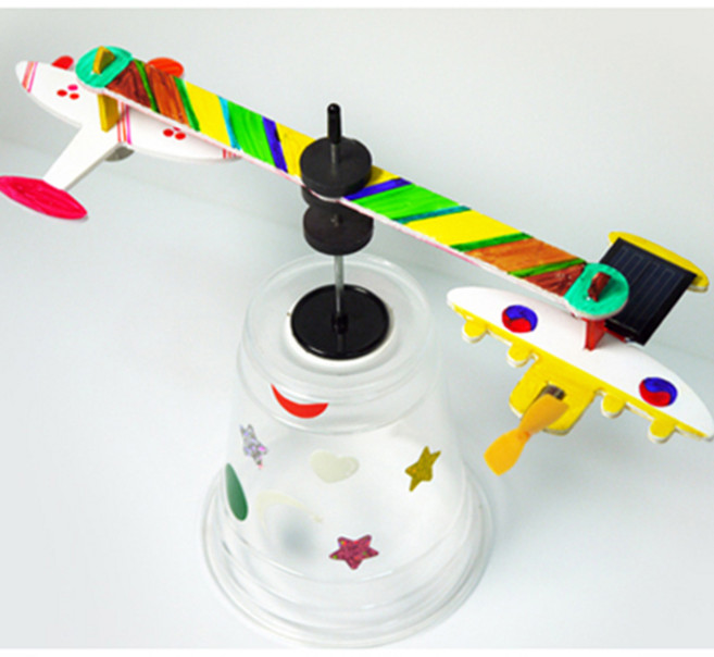 태양광 비행기(자기부상)(5인 세트) 초등 DIY만들기 교육 실험키트, 단품