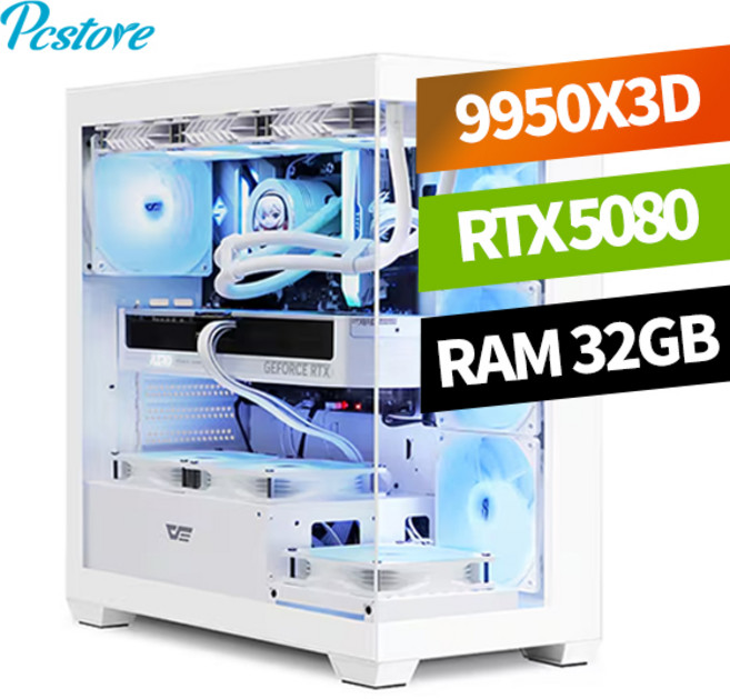 피씨스토어 퍼펙트 게이밍PC AMD 9950X3D RTX 5080 (32GB M.2 1TB), 32GB