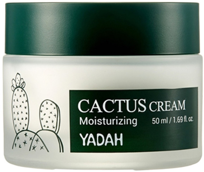 YADAH 仙人掌保濕霜 50ml, 1罐